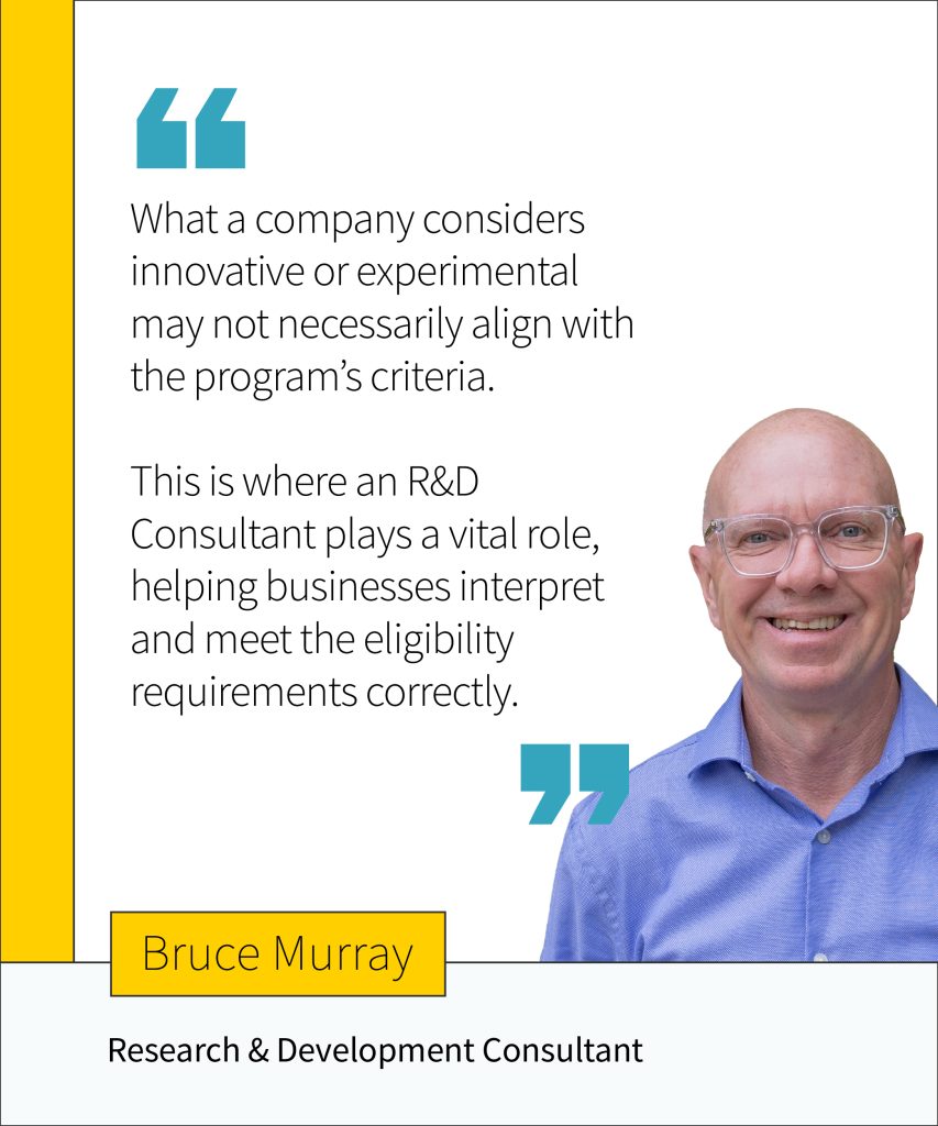 Bruce Murray, Research and Development Consultant, FundFindrs R&D Tax Incentive Tips