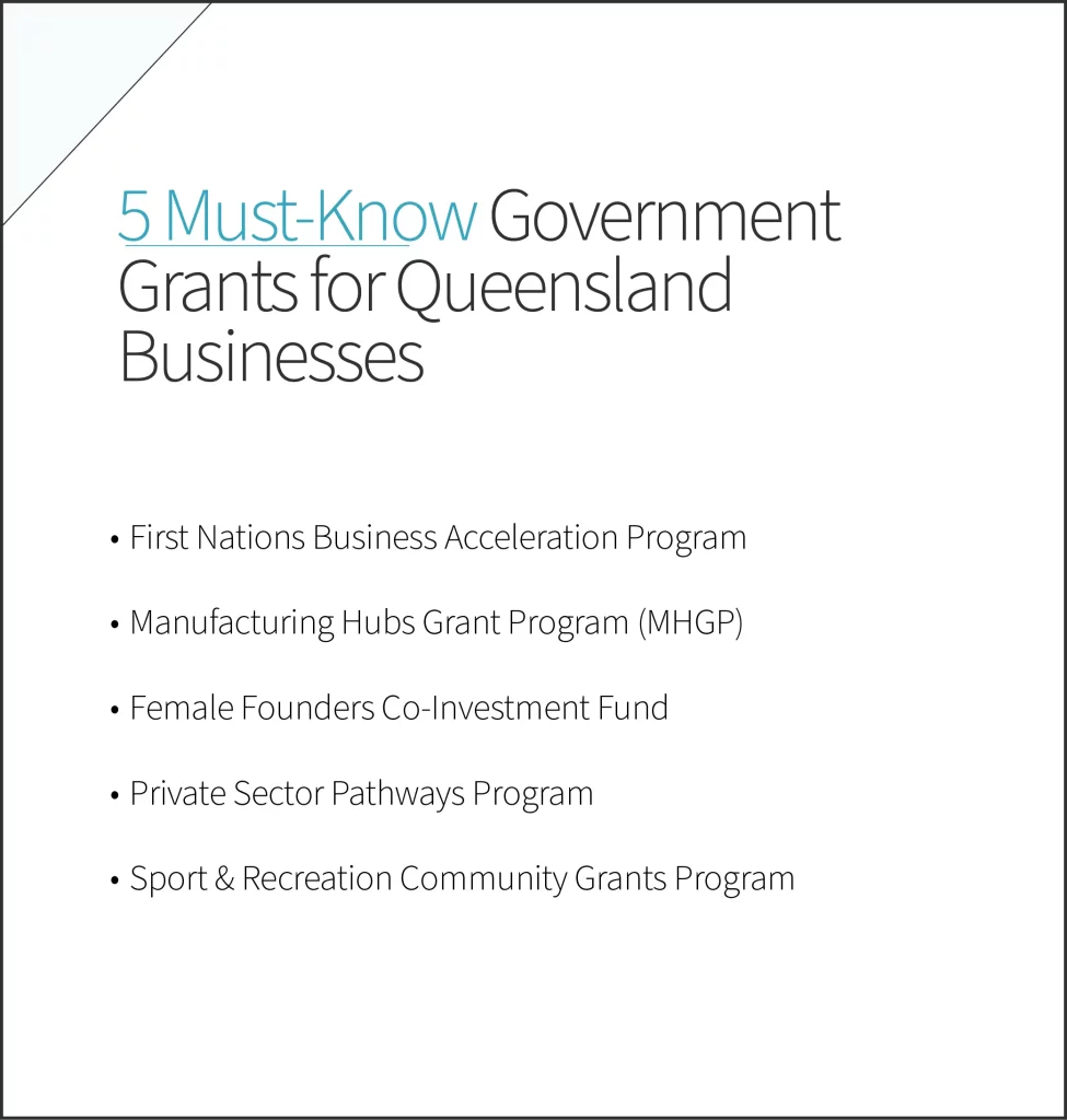 FundFindrs 5 Queensland Government Grants 2025