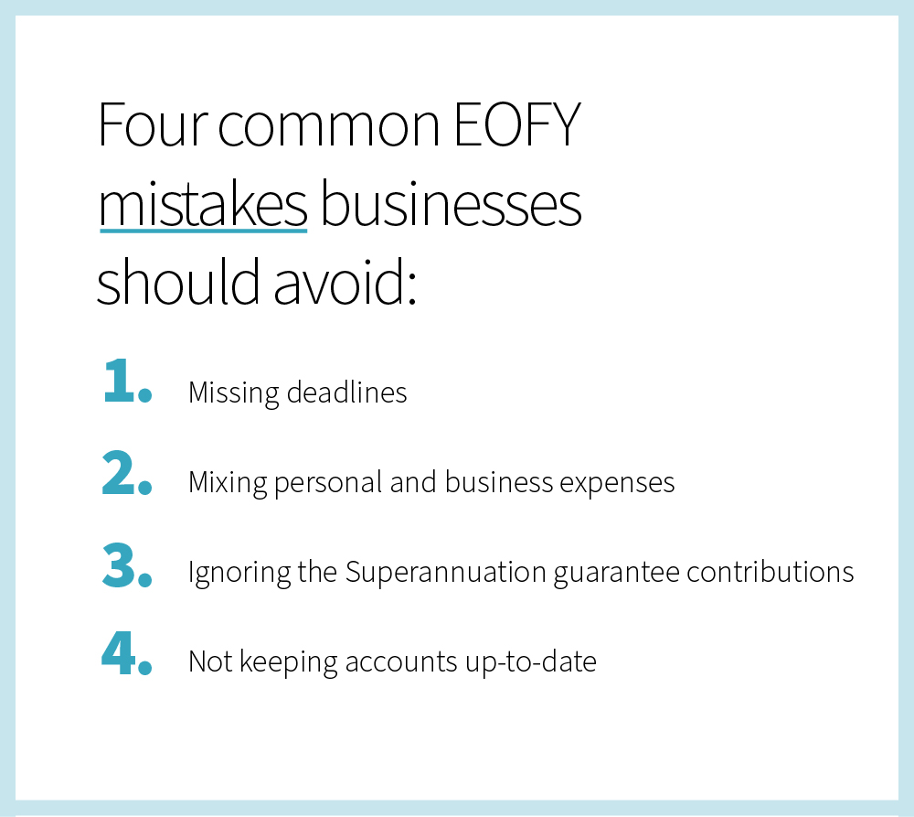 Four Common EOFY mistakes